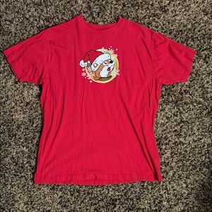 Red Short-Sleeve Holiday Graphic Tee